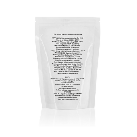 Eyehealth Blueberry and Lutein Tablets