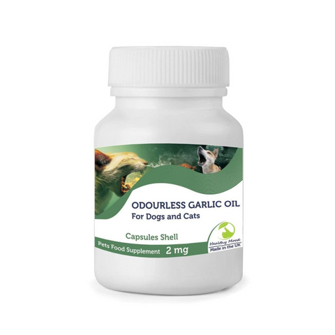 Odourless Garlic Oil For Dogs and Cats Capsules
