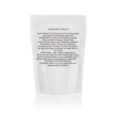GINGER ROOT Extract 1000mg Tablets