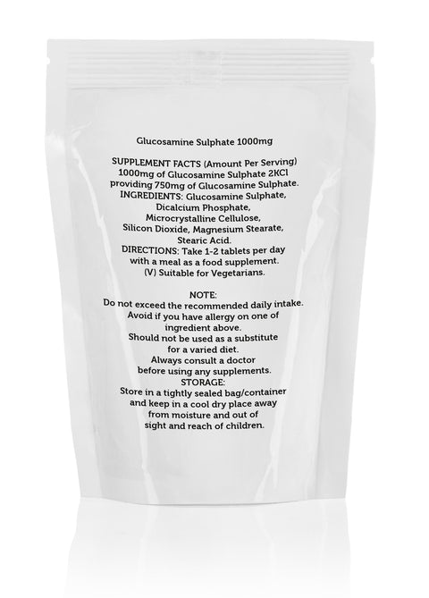 Glucosamine Sulphate 2KCL 1000mg Tablets