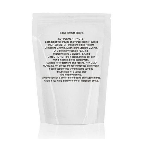 Iodine Potassium 150mcg Tablets