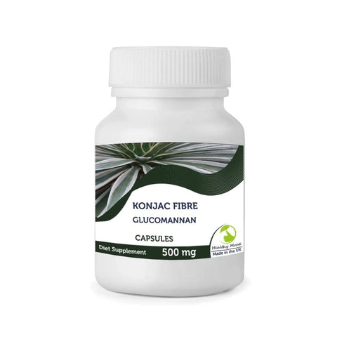 Konjac Fibre 500mg Glucomannan Capsules