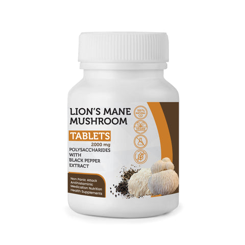 Lion’s Mane Mushroom with Black Pepper Tablets