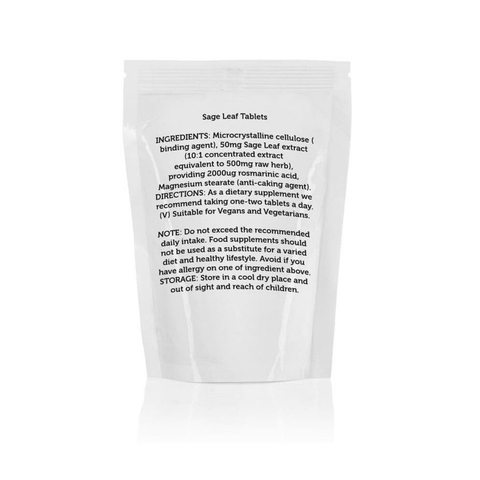 Sage Leaf Extract 500mg Tablets