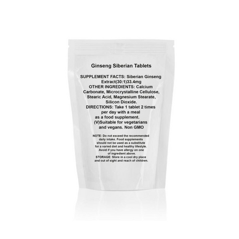 Ginseng Siberian 1000mg Tablets