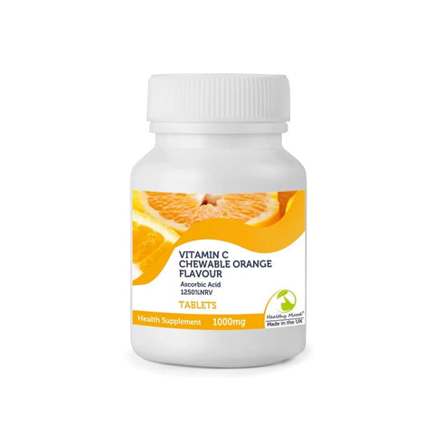 Vitamin C Chewable Orange 1000mg Tablets