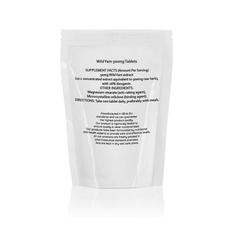 Wild Yam 500mg Tablets