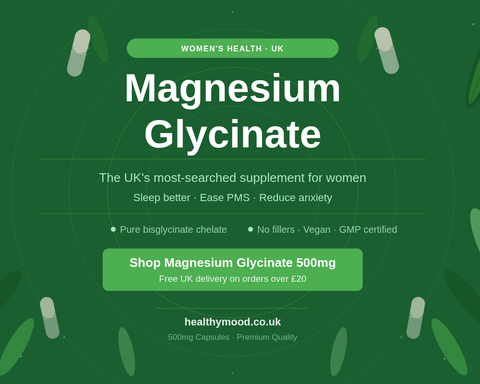 Magnesium Glycinate for Women in the UK: The One Supplement That Could Change Your Sleep, Mood and Energy