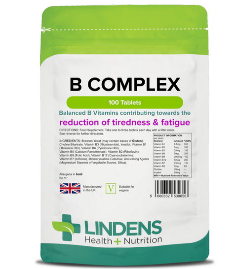 B Vitamin Complex Lindens 100 Tablets