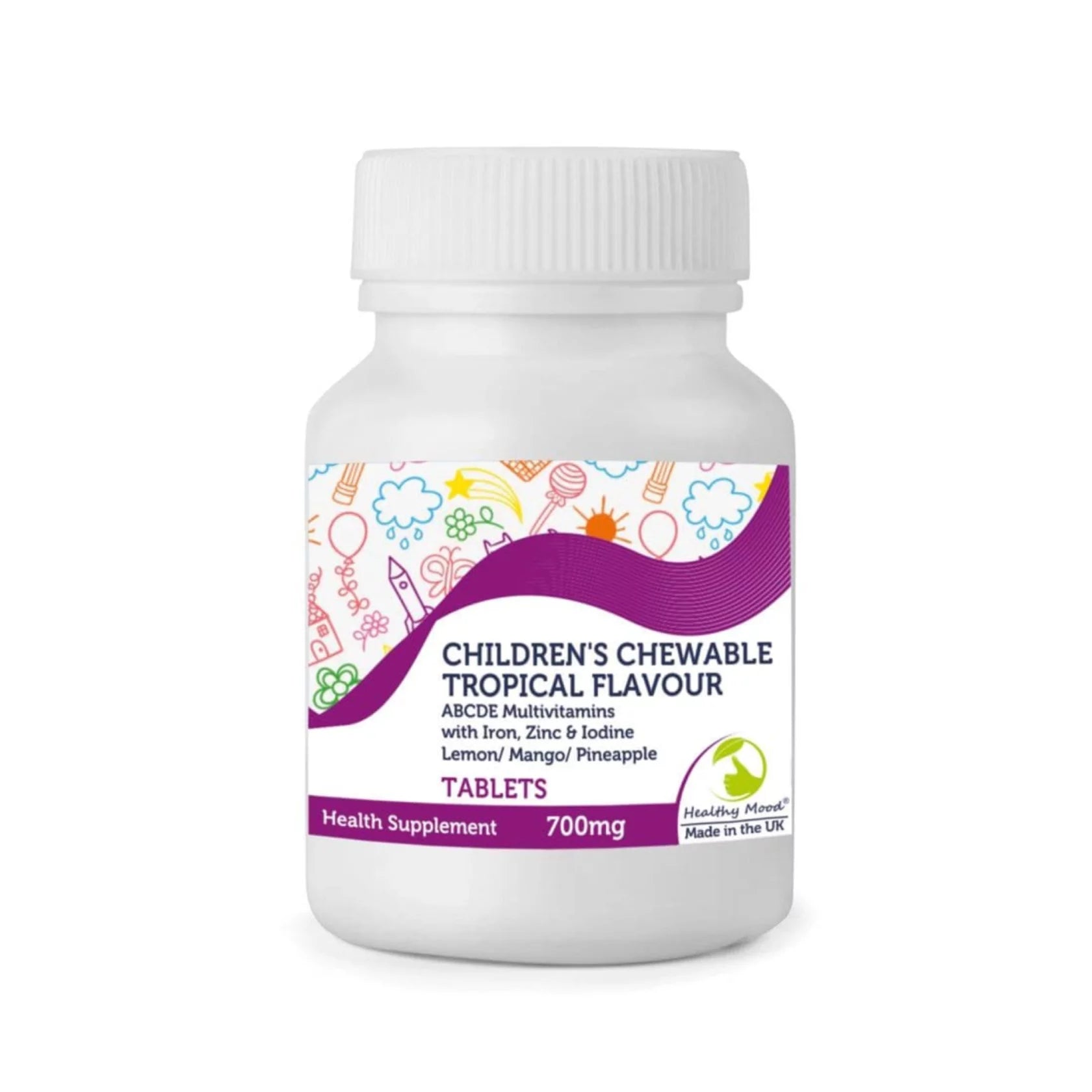 Abcd Tablet Multivitamins Children’s Tropical ABCDE Tablets – Healthy Mood