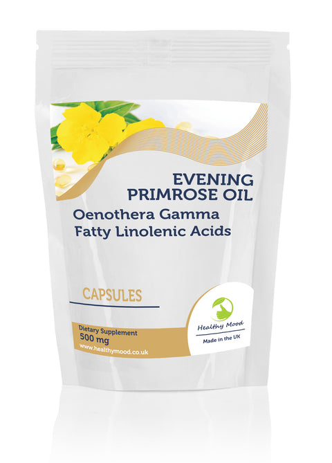 Evening Primrose Oil Capsules 500mg | 45mg GLA | Bulk Wholesale | 1000 Capsules