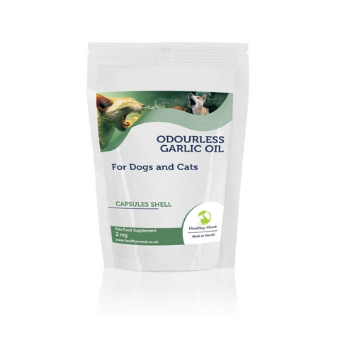 Odourless Garlic Oil 2mg Dogs and Cats Capsules