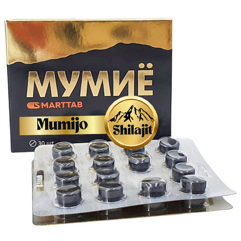 Purified Shilajit Mumio 400mg Smart 30 Tablets