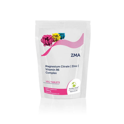 ZMA Magnesium Zinc Vitamin B6 Complex Tablets